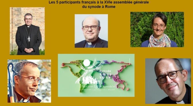 Délégués de l’Église Catholique en France pour l’assemblée générale du synode à Rome en octobre